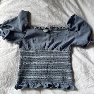 Petite studio top - blue